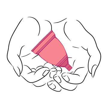 Menstrual Cup Vector Hd PNG Images Menstrual Cup Mens Blood Bloods