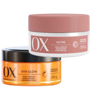 Kit Máscara de Tratamento OX Nutre Vita Glow Shopee Brasil