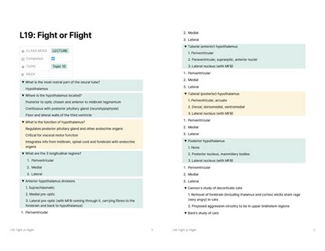 L19 Fight Or Flight Lecture Notes 11 L19 Fight Or Flight 1 L19