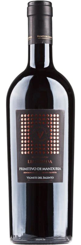 Vigne Vecchie Leggenda Primitivo Di Manduria Rotwein Preis G Nstig