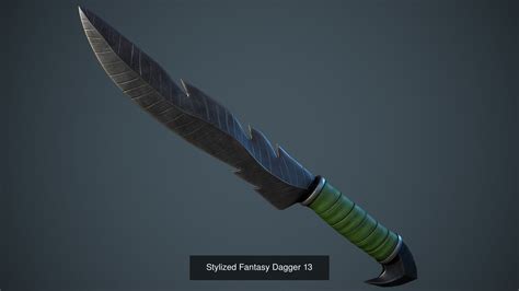 3d Model Collection Stylized Fantasy Weapons Vol 01 Daggers Vr Ar Low Poly Cgtrader