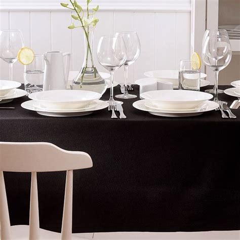 Create Sophisticated Drama with a Black Tablecloth