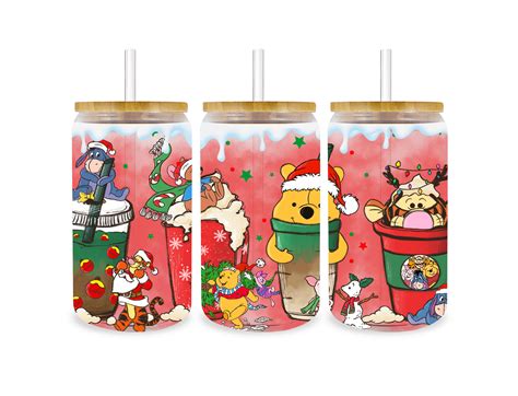 Uv Dtf 16 Oz Libbey Glass Cup Wrap Winnie The Pooh — Dtf Center