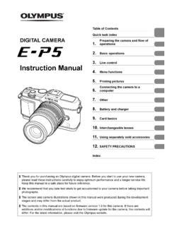 Instruction Manual - Olympus Corporation of the … / instruction-manual ...