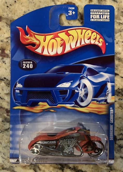 2000 Hot Wheels Scorchin Scooter Motorcycle 240 Duncans 1 64 NEw EBay
