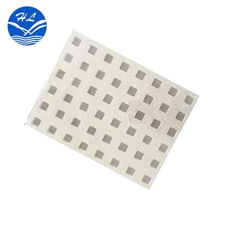 Buy 1200x2400 Perforated Acoustic Gypsum Panels Sound Absorbing Perforated Plasterboard From