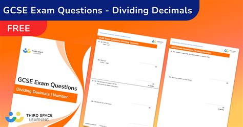 Dividing Decimals Exam Questions Gcse Maths [free]