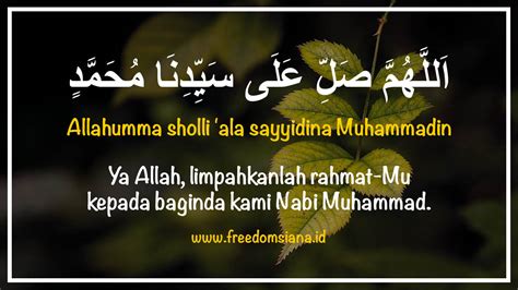 allahumma sholli ala sayyidina muhammadin arab  artinya freedomsiana