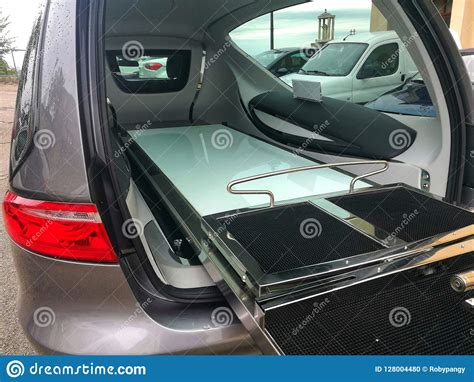 Interior empty hearse stock photo. Image of modern, ceremony - 128004480