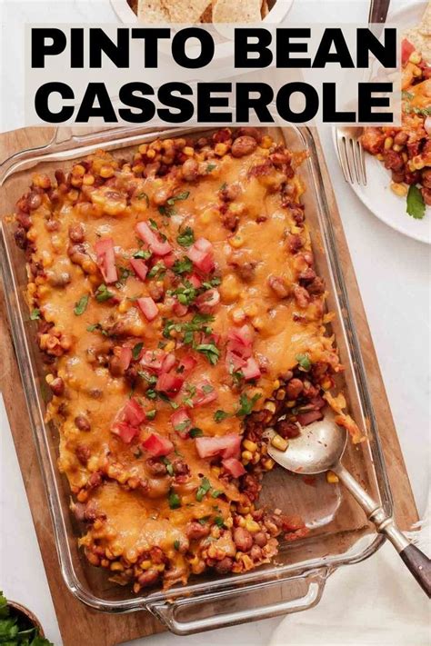 Pinto Bean Casserole In 2024 Pinto Bean Recipes Bean Casserole Pinto Beans