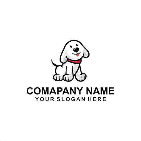 Premium Vector | Cute dog logo vector