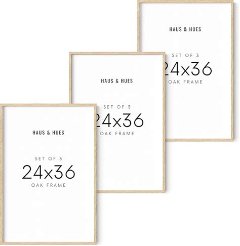 Amazon Haus And Hues X Beige Oak Wood Frames Set Of