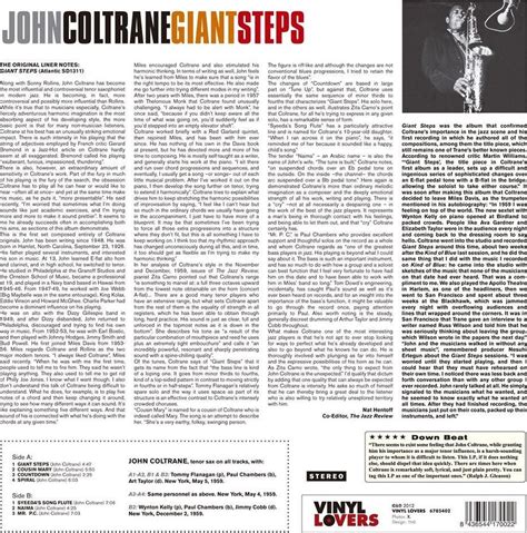 Giant Steps Limited Collector S Edition P Yta Winylowa Coltrane