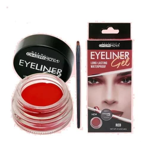 Delineador Para Ojos En Gel Cherimoya 4grs Color Rojo MercadoLibre