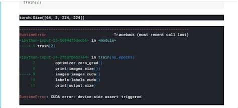 Runtimeerror Cuda Error Device Side Assert Triggered