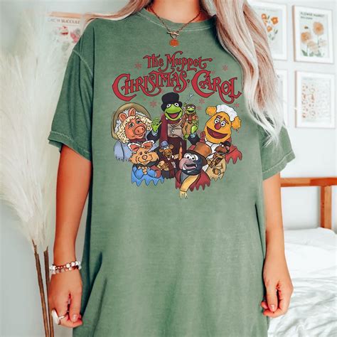 Retro The Muppet Christmas Carol Group Comfort Colors Shirt Kermit The