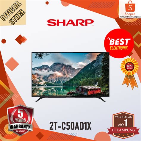 jual tv sharp tc adi led digital tv   full hd garansi resmi