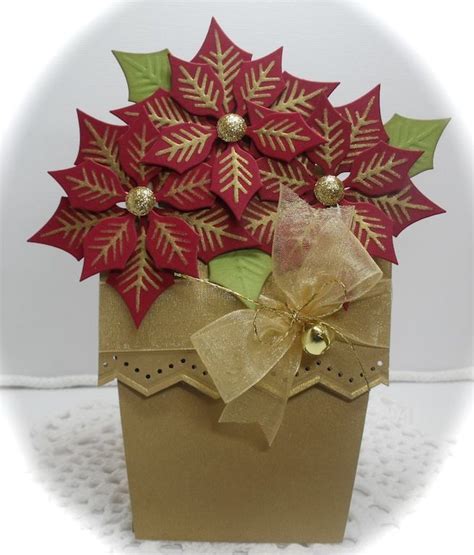 Crafting With Class Potted Poinsettias Christmas Cards Handmade