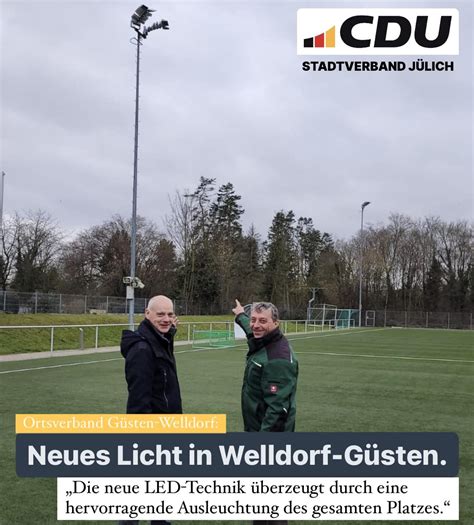 FUSSBALL IN GÜSTEN UND WELLDORF CDU Stadtverband Jülich