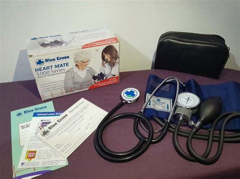 BLUE CROSS Blood Pressure Set Aneroid Sphygmomanometer With