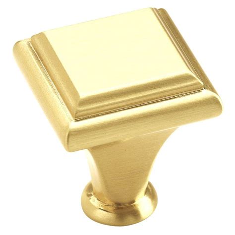 Amerock Manor 1 In Brushed Brass Cabinet Knob Bp26131 O74 The Home Depot