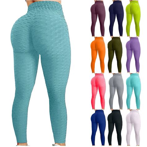 Women S High Waist Yoga Pants Tummy Control Slimming Booty Leggings