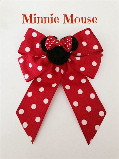 Disney Inspired Minnie Mouse Hair Bow Etsy