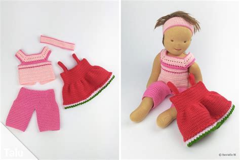 Puppenkleider häkeln Kostenlose Anleitung für Puppenkleidung Baby