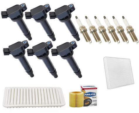 Ignition Coil Platinum Spark Plugs Tune Up Kit For Toyota