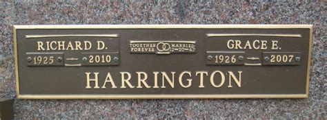 Richard Daniel Harrington M Morial Find A Grave