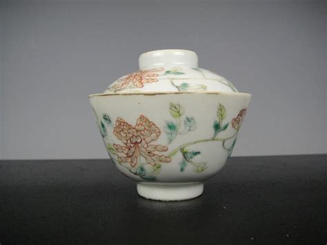 Cup Lidded Bowl Famille Rose Porcelain China 19th Catawiki