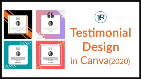 Testimonial Design Using Canva Youtube