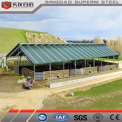 Prefabricated Steel Strcuture Building Prefab Metal House Cattle Barn