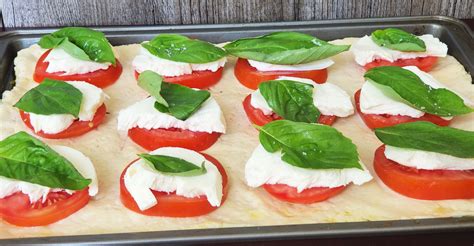 Caprese Focaccia Bread Chef Franco Lania