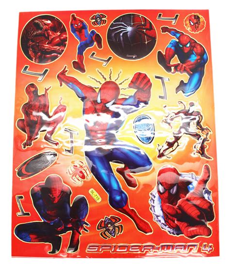 Spiderman 4 Spidey Sense Assorted Spiderman Sticker Collection 22