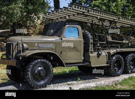 Historical Military Russian Soviet Multiple Rocket Launcher Katyusha