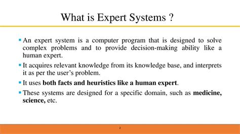 Components Architecture Of Expert Systems Ppt Download