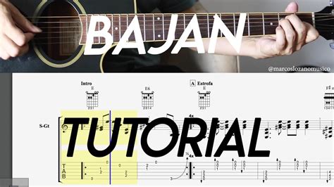 Cómo Tocar Bajan En Guitarra Spinetta Tutorial Tab Partitura