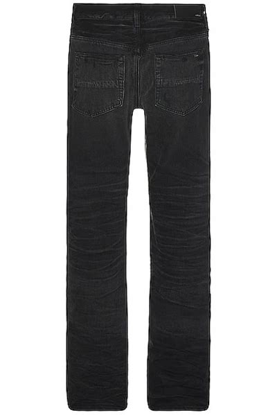 Amiri Stack Flair Jean In Black Modesens