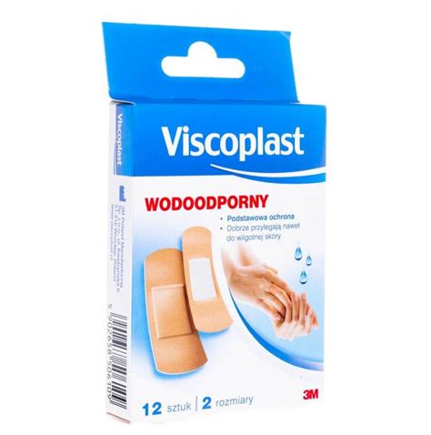 Plastry Wodoodporne Viscoplast Op 12 Sztuk Plastry Wodoodporne