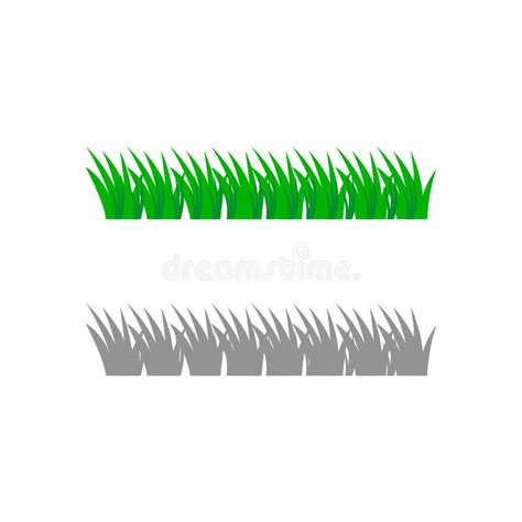 Green Spring Grass Graphic Resource Design Element Stock Vector