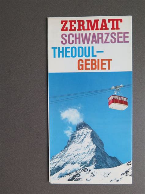 Zermatt Schwarzsee Theodul G Prospekt Faltprospekt Kaufen