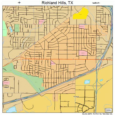 Richland Hills Texas Street Map 4861844