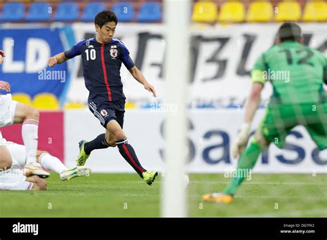 Torpedo Stadium Zhodino Belarus 15th Oct 2013 Shinji Kagawa JPN