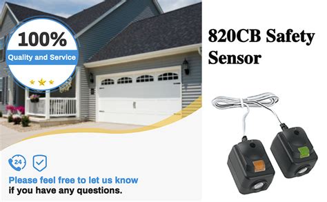 820cb Safety Sensor Kit With Brackets Replacement For Chamberlain Garage Door Sensor