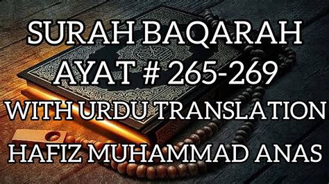 Surah Baqarah Ayah 265 269 With Beautiful Urdu Translation By Hafiz