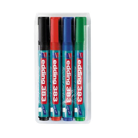 Flipchart Marker 383 1 5mm Kosi Vrh Set 1 4 Sortirano Edding