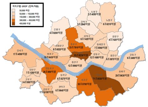 서울 경제력 1위 자치구 강남