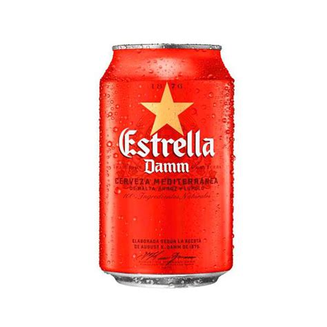 Cerveza Estrella Damm Lata 33cl Refrescante Y Deliciosa