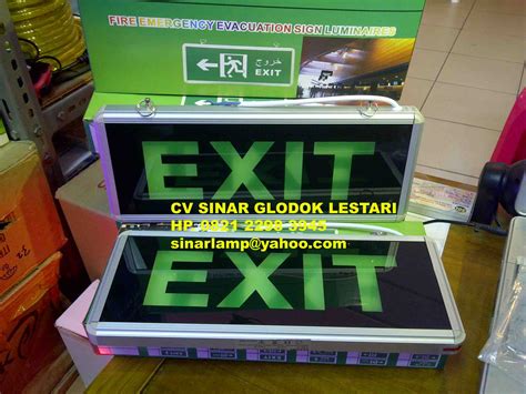 Lampu Exit Led Fire Emergency Evacuation Sign Luminaires 101 Agen Dan